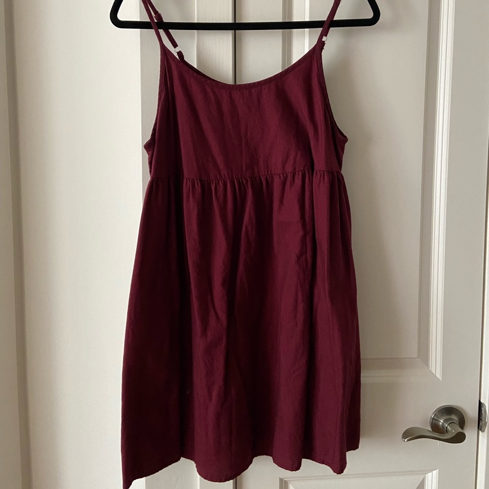 Red/ Maroon A-Line Dress